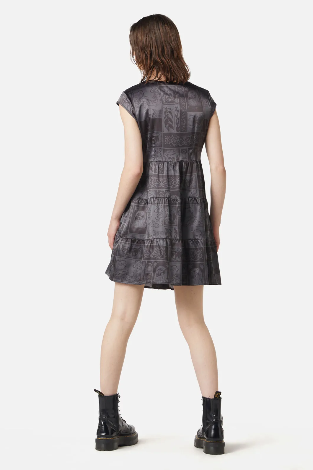 Ruined Mansion Satin Brocade Dress