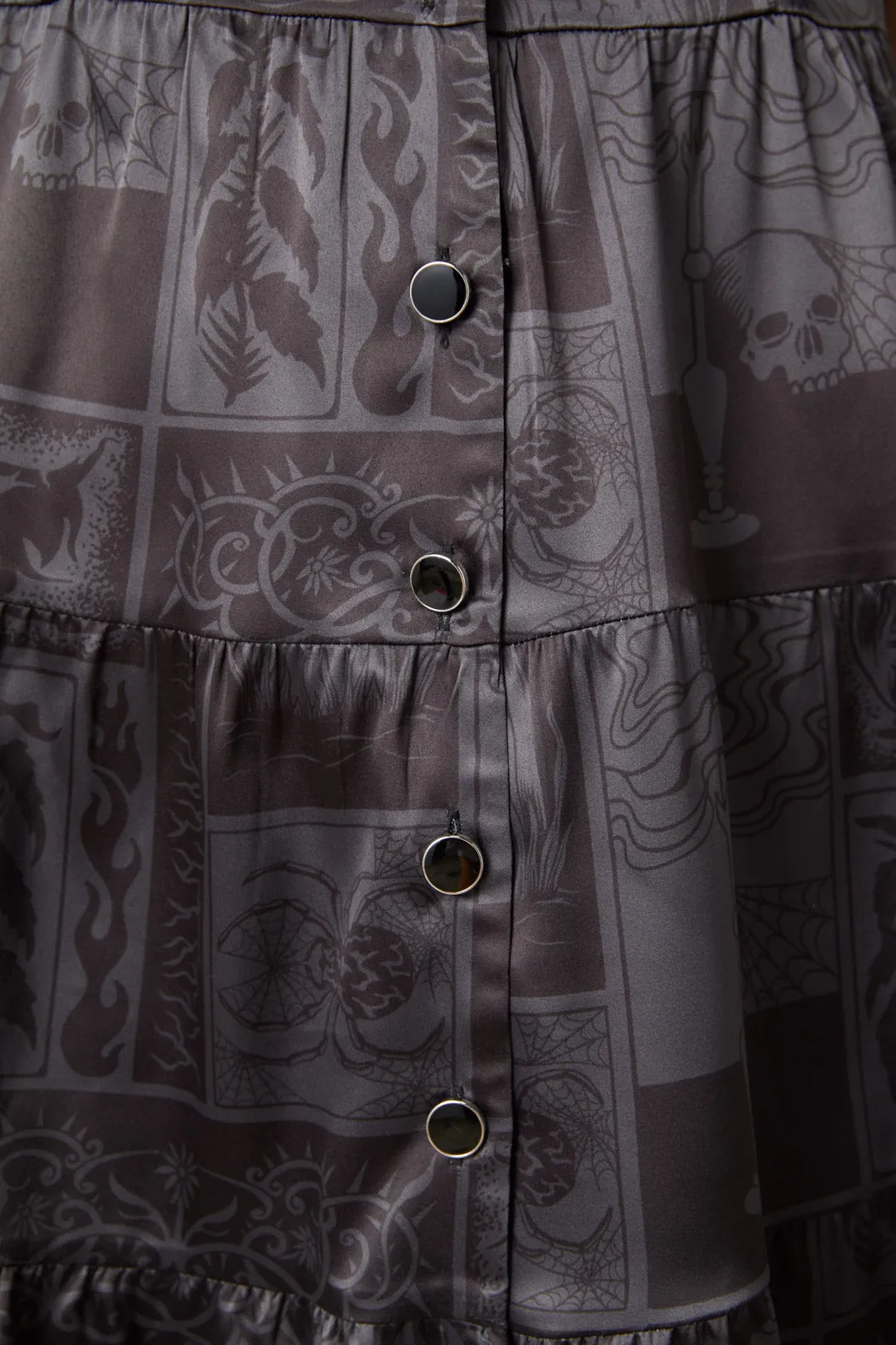Ruined Mansion Satin Brocade Dress