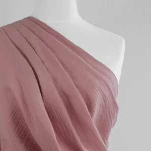 Seoni - Sugar Pink Cotton Double Gauze Woven Fabric Sample
