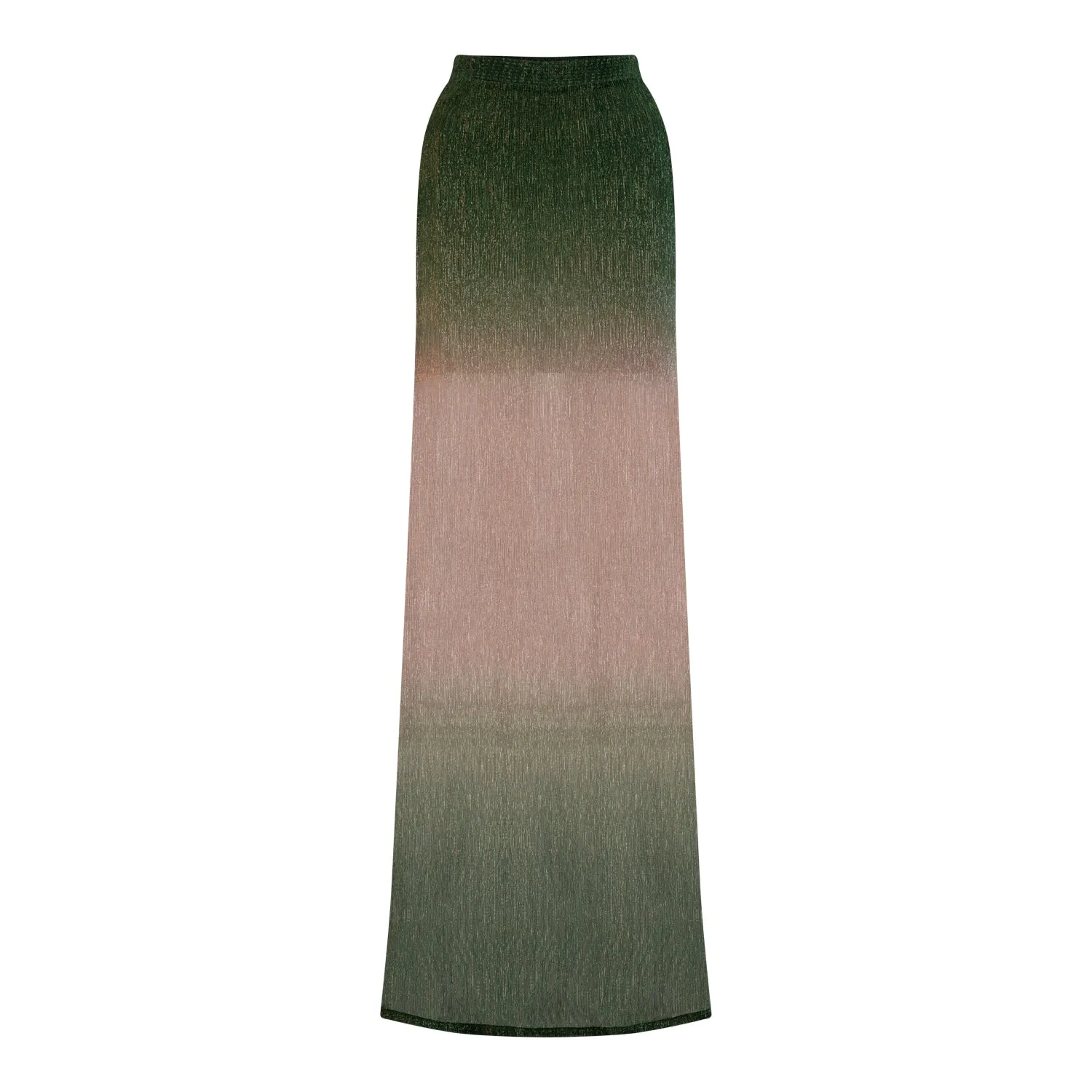 Shimmer ombre maxi skirt