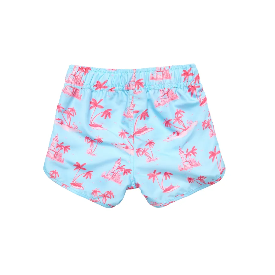 Snapper Rock Lighthouse Island Sustainable Board Shorts G95005 - Blue