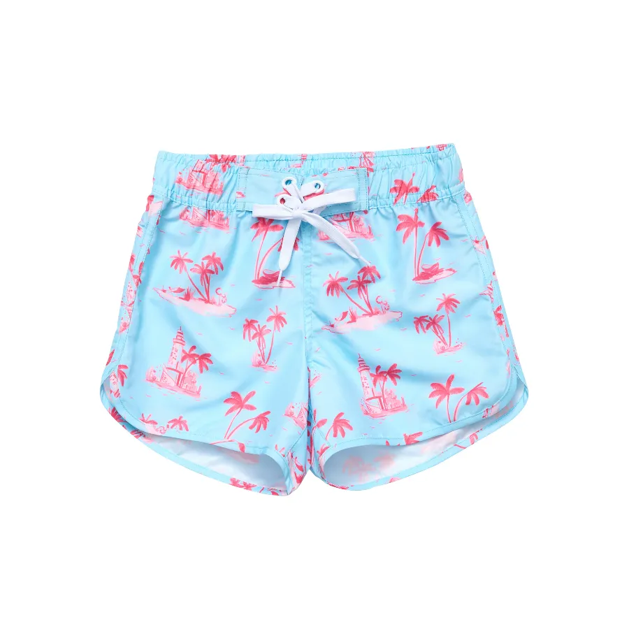 Snapper Rock Lighthouse Island Sustainable Board Shorts G95005 - Blue