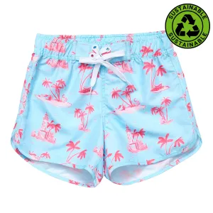 Snapper Rock Lighthouse Island Sustainable Board Shorts G95005 - Blue