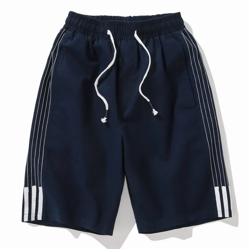 Summer Shorts Men Trendy Breathable knee length Casual Pants Korean Loose Beach Shorts