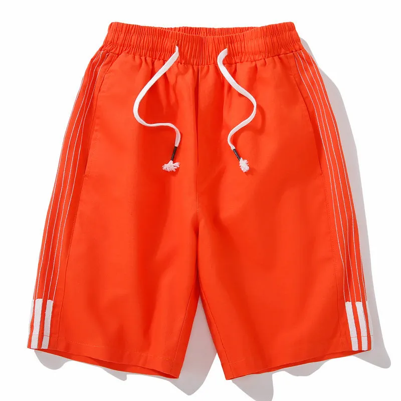Summer Shorts Men Trendy Breathable knee length Casual Pants Korean Loose Beach Shorts