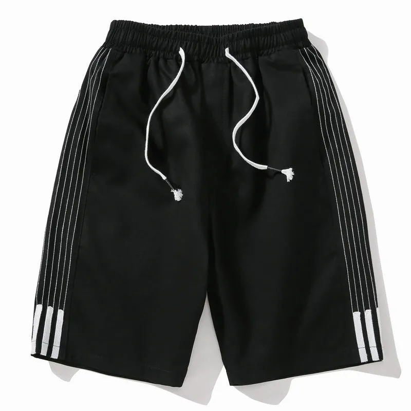 Summer Shorts Men Trendy Breathable knee length Casual Pants Korean Loose Beach Shorts