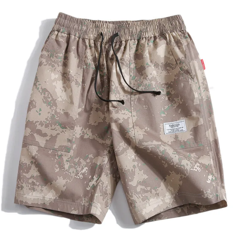 Summer Shorts Men Trendy Breathable knee length Casual Pants Korean Loose Beach Shorts