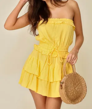 The Sunshine Dress: Tiered Ruffled Wast Tie Sundress