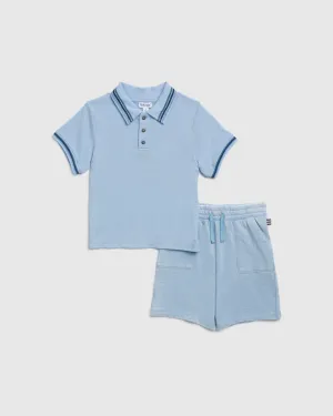 Toddler Boys Huntington Short Sleeve Polo Set