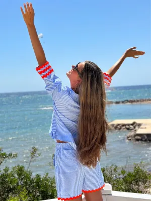 VILAGALLO SANDRA BLUE SHORTS 32169 125