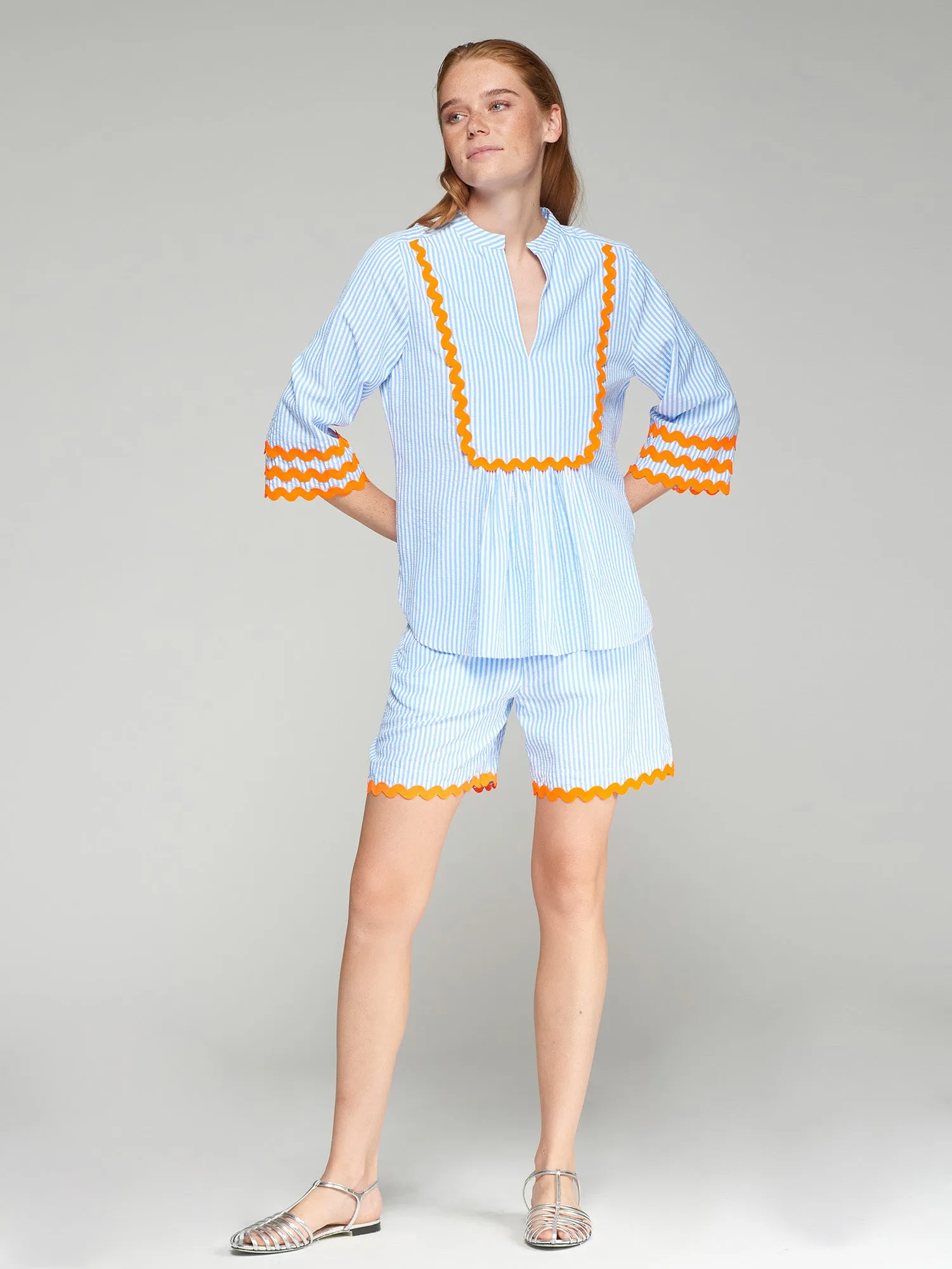 VILAGALLO SANDRA BLUE SHORTS 32169 125