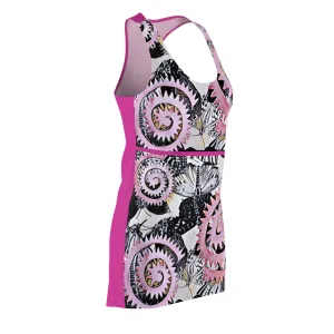 Women's Cut & Sew Racerback Pink Swirl  Dress