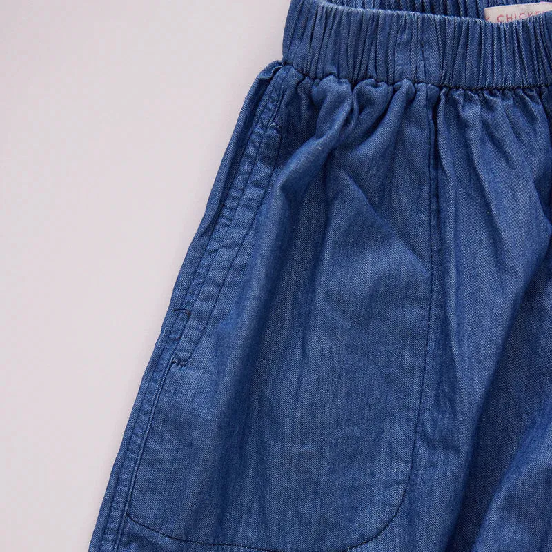 Wylie Pant, Dark Blue Chambray