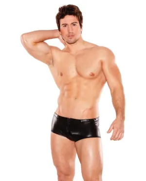 Zeus Wet Look Shorts O/S (Mens)